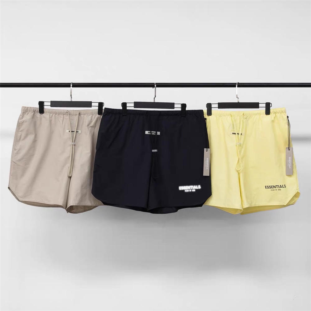 FOG essentials reflective five-point shorts grey/black/yellow