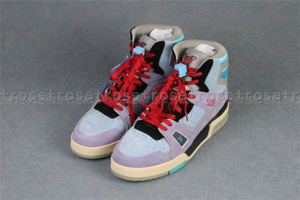 Louis Vuitton Trainer Sneaker Boot Purple 1A7R0R