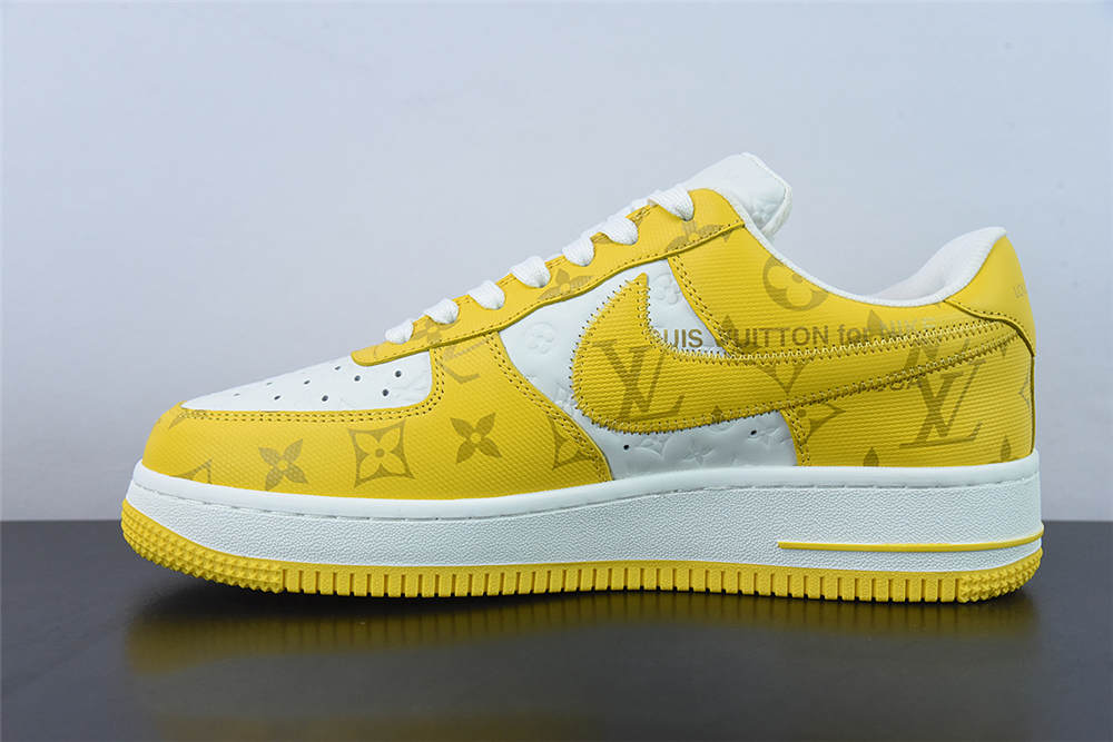 Louis Vuitton x Nike Air Force 1 Yellow
