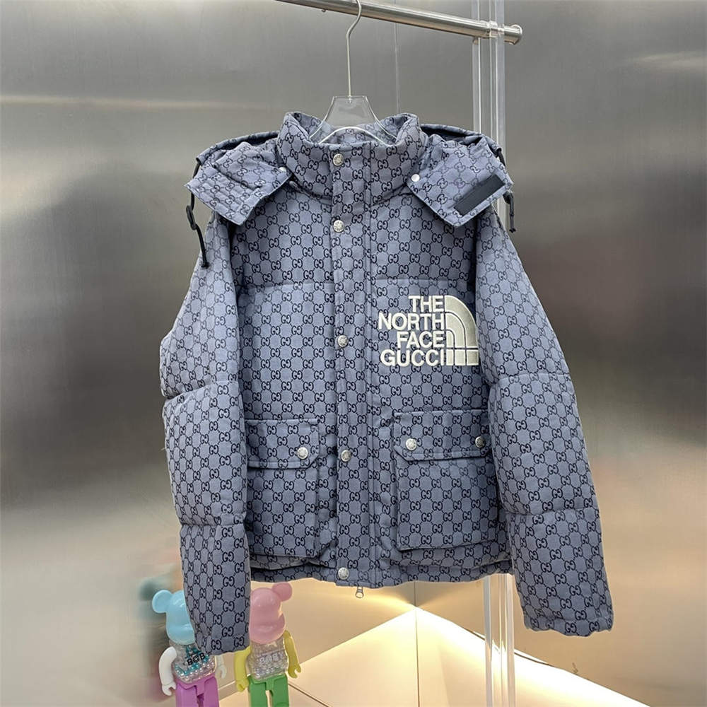 Gucci x The North Face Down Jacket Grey