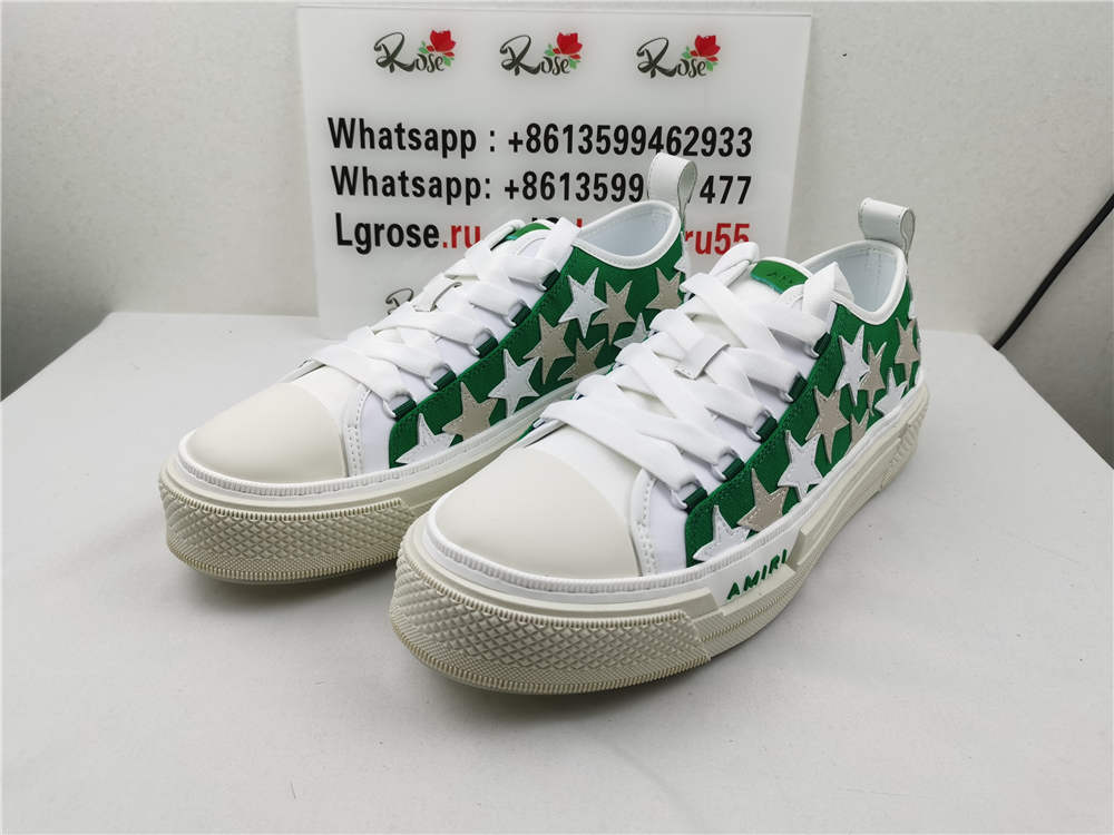 Amiri Wmns Stars Court Low White Green