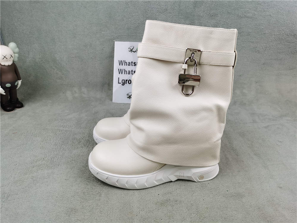 Givenchy Shark Lock leather ankle boots
