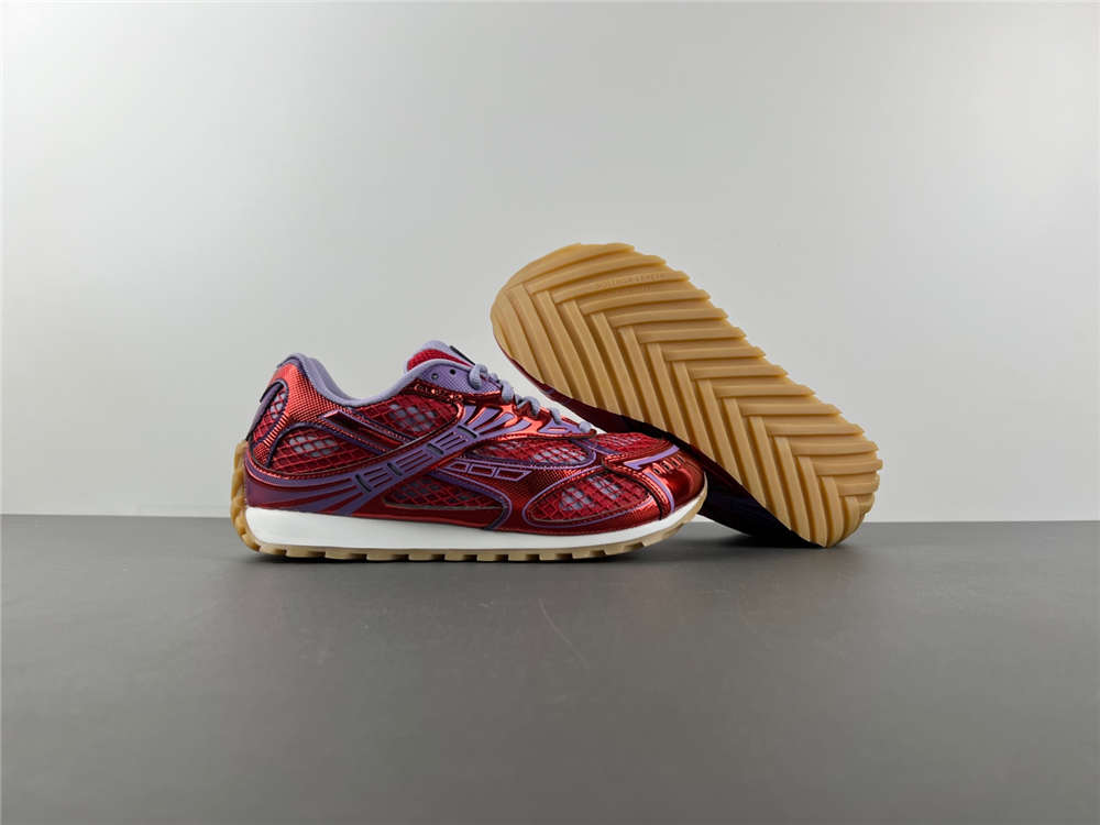 Bottega Veneta Orbit Sneaker Red Purple