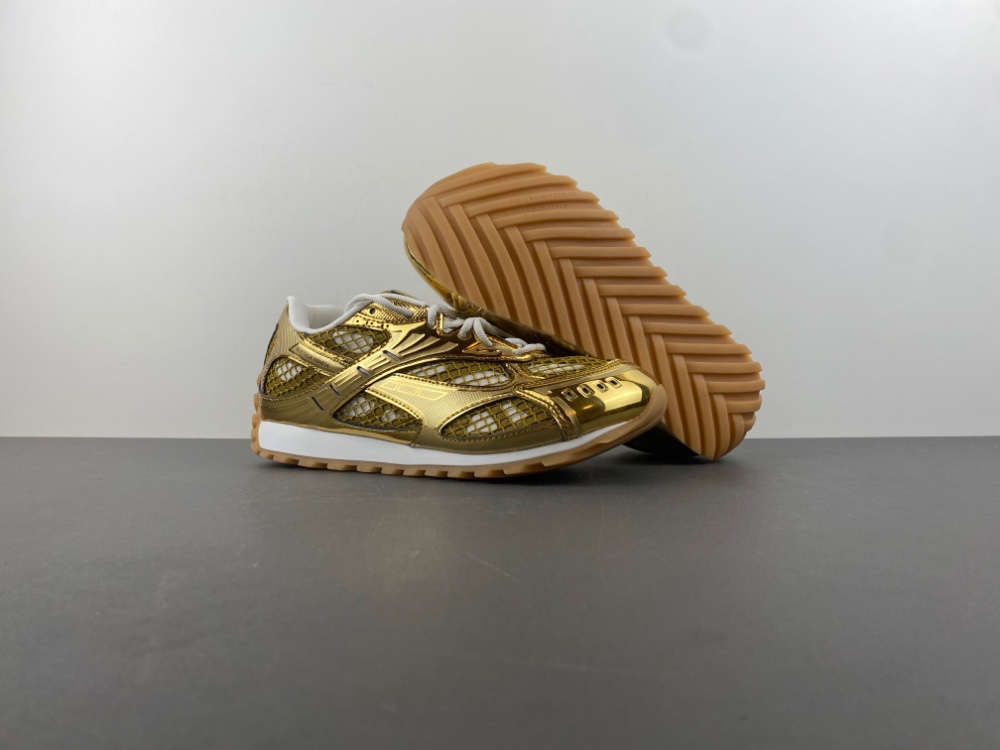 Bottega Veneta Orbit Sneaker Gold