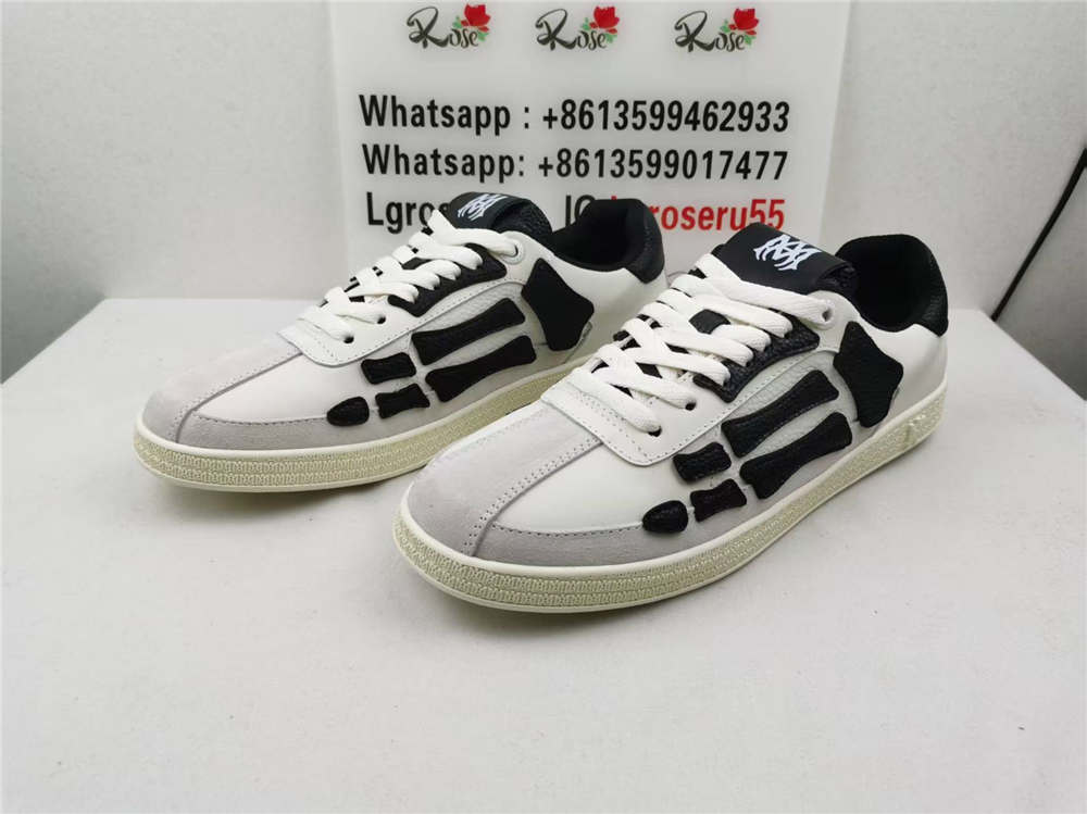 AMIRI Pacific Bones White Black